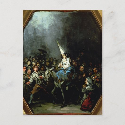 宗教裁判所に呪われた女性 ポストカード (正面)