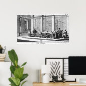 宗教裁判所のテーブル ポスター (ホームオフィス)