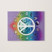 宗教記号を用いる世界平和 ジグソーパズル (横)