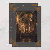 宗教記念華美カード – カスタム葬儀 サンキューカード (正面/裏面)