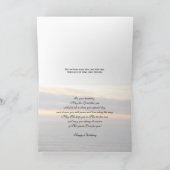 宗教誕生日カード – 宗教賛美の カード (内部)