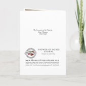 宗教誕生日ヴァージンメアリーイエスヴィンテージ カード (裏面)