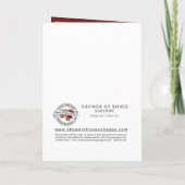 宗教誕生日ヴァージンメアリー数珠カード カード (裏面)