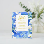 宗教誕生日申命記バイブル聖なる書物、 経典 ポストカード (スタンド正面)