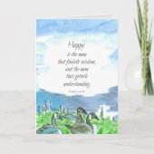 宗教誕生日聖書聖なる書物、 経典諺バード カード (正面)