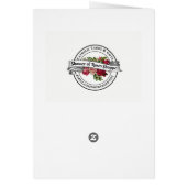 宗教賛美された聖母マリアの花柄のヴィンテージ (裏面)