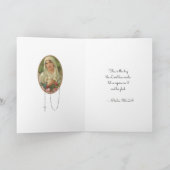 宗教賛美ヴァージンマリーフローラヴィンテージカード カード (内部)