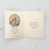 宗教賛美ヴァージンマリーフローラヴィンテージカード カード (内部)