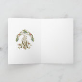 宗教賛美ヴァージンマリーフローラヴィンテージ カード (内部)