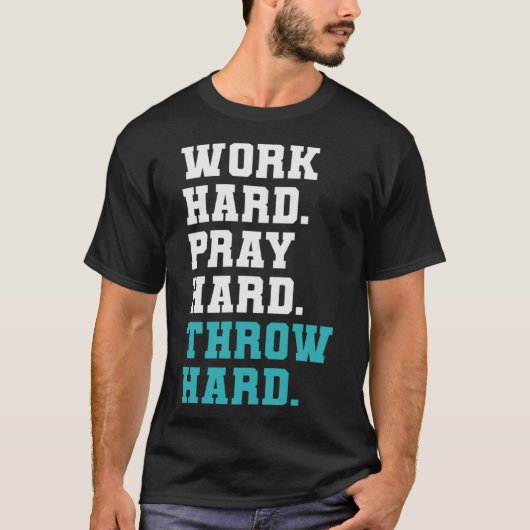 宗教野球ワーク祈懸命懸命スロー懸命 Tシャツ (正面)