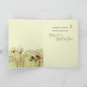 、宗教野生花あなたの考えること、トンボ カード (内部)