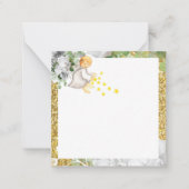 宗教金ゴールドグリッター 男女兼用 ノートカード (正面)