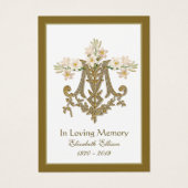 宗教金ゴールドマリアン十字葬儀リリー (正面)