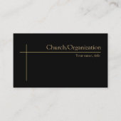 宗教金十字教会の牧師ミニマル主義者 名刺 (正面)