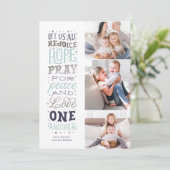 宗教銀箔フェイククリスマスカードを喜ぶ シーズンカード (スタンド正面)