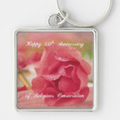 宗教開教50周年バラ キーホルダー (正面)