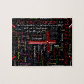 宗教黒い単語の雲 ジグソーパズル (横)