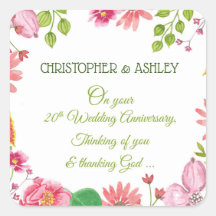 宗教20周年結婚の花