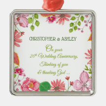 宗教20周年結婚の花