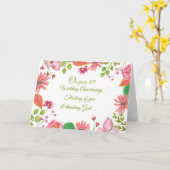 宗教35周年結婚の花 カード (黄色い花)