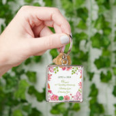 宗教40周年結婚の花 キーホルダー (手)