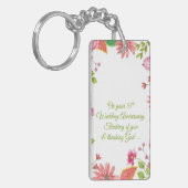 宗教55周年結婚の花 キーホルダー (正面左)