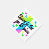 宗教65TH神賛美のデザイン スタンダードカクテルナプキン (角)