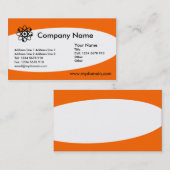 宗教 – オレンジ 名刺 (正面/裏面)