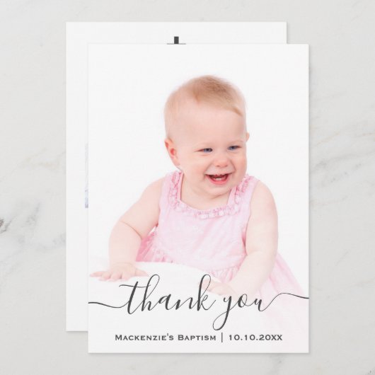 宗教《キリスト教》洗礼式や命名式バプテスマ聖教クリスチャン サンキューカード