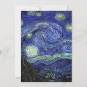 宗教,キリスト結婚式招待状,星空の夜 招待状 (裏面)