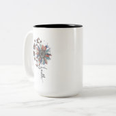 宗教，コー感動的ヒーやる気を起こさせるマグ ツートーンマグカップ (正面左)