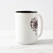 宗教，コー感動的ヒーやる気を起こさせるマグ ツートーンマグカップ (正面右)