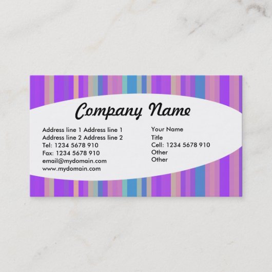 宗教 – ストライプ06 名刺 (正面)