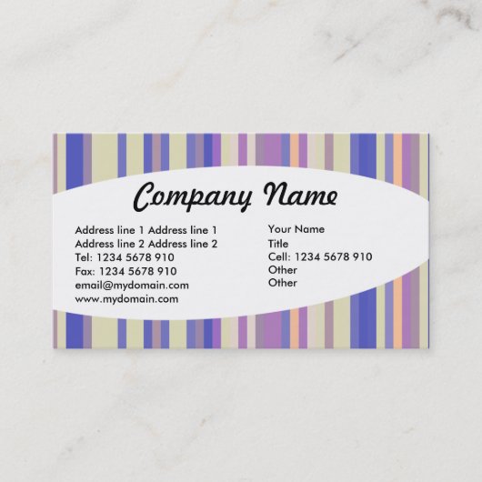 宗教 – ストライプ08 名刺 (正面)