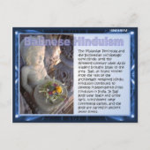 宗教、バリのヒンドゥー教 ポストカード (正面)