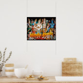 宗教、ヒンズー教、ヒンズー教の神 ポスター (キッチン)