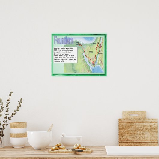 宗教、ユダヤ教、アブラハム ポスター (キッチン)