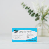 宗教 – ライトブルー 名刺 (スタンド正面)