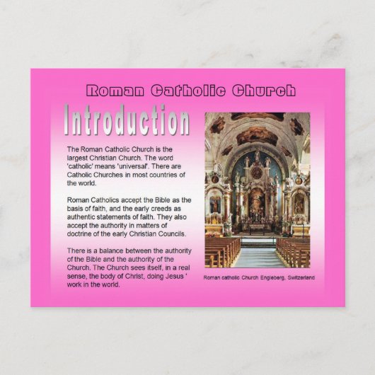 宗教,ローマカトリック教会,はじめに ポストカード (正面)