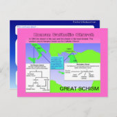 宗教、ローマカトリック教会、素晴らし分裂 ポストカード (正面/裏面)