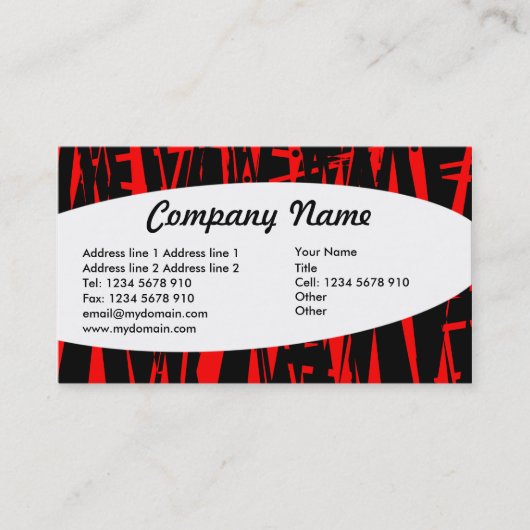 宗教 – 抽象芸術06 名刺 (正面)