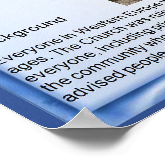 宗教、歴史、改革、背景 ポスター (角)