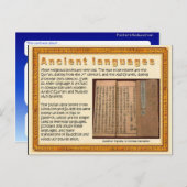 宗教、聖なる書物、 経典、古代の言語 ポストカード (正面/裏面)