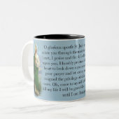 宗教St.ジュードのカトリック教の祈りの言葉 ツートーンマグカップ (正面左)