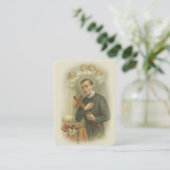 宗教St. Gerard Majellaの祈りの言葉の出産 名刺 (スタンド正面)