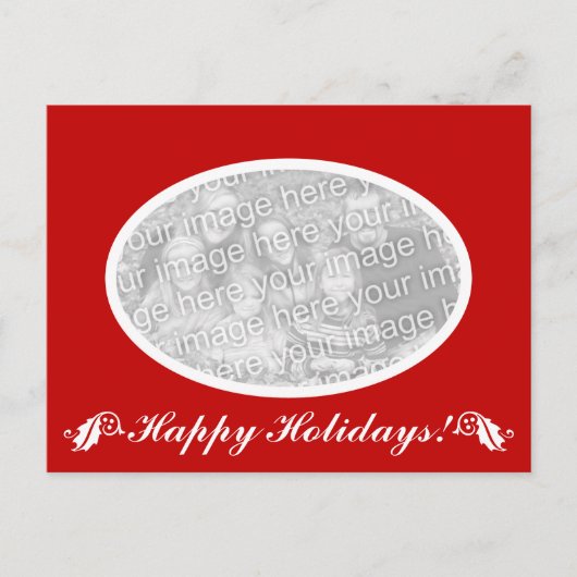 宗派を超えたホリデーオーバル写真ポストカード シーズンポストカード (正面)