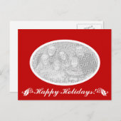 宗派を超えたホリデー楕円形写真ポストカード シーズンポストカード (正面/裏面)