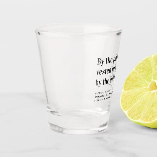 官おもしろい案が我々と結婚 ショットグラス (左)