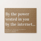 官おもしろい案が我々と結婚 ジグソーパズル (横)