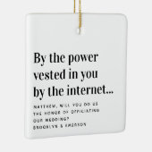 官おもしろい案が我々と結婚 セラミックオーナメント (右)